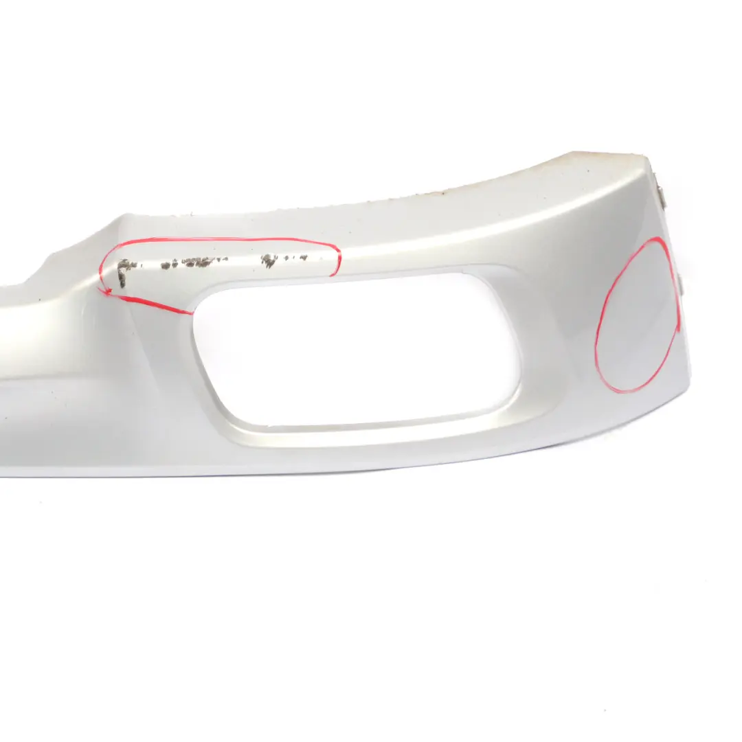 Bumper Diffuser BMW F01 M Sport Lower Centre Trim Cover Panel Titan Silver to Rear with Part number 8047363 Rear Bumper Diffuser BMW F01 M Sport Lower Centre Trim Cover Panel Titan Silver - SKU 8047363-TS - Part number 8047363