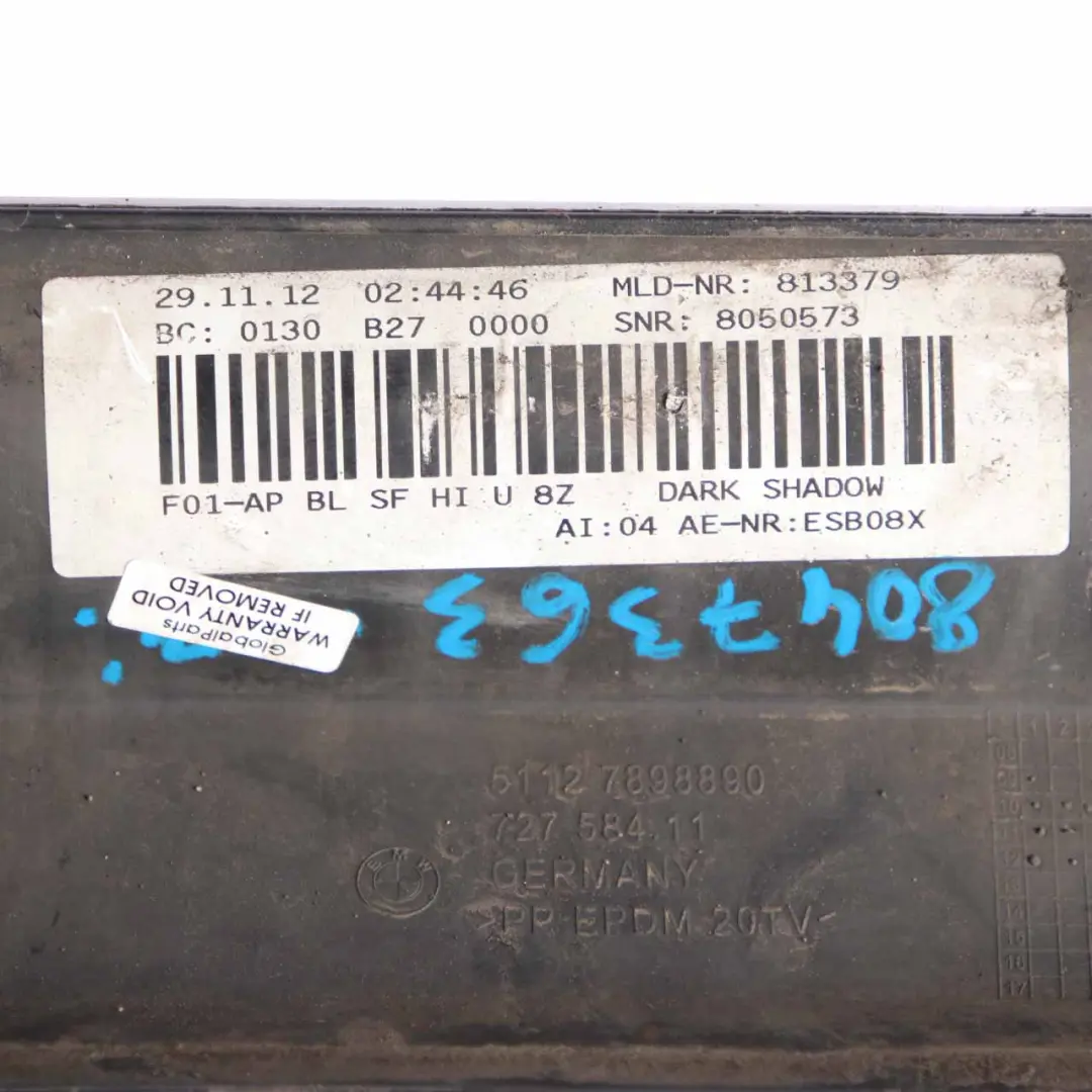 Bumper Diffuser BMW F01 M Sport Lower Centre Trim Cover Panel to Rear with Part number 8047363 Rear Bumper Diffuser BMW F01 M Sport Lower Centre Trim Cover Panel - SKU 8047363 - Part number 8047363