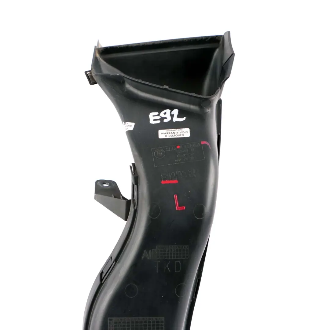 BMW E92 E93 LCI M Sport Anteriore Sinistra Condotto Ventilazione Freno - SKU 8047409 - Numero di parte 8047409