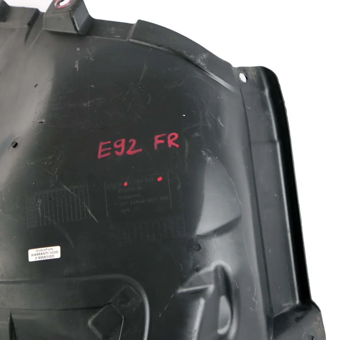 BMW E92 E93 LCI Vorne Rechts Abdeckung Radkastengehäuse Liner - SKU 8047460 - Teilenummer 8047460