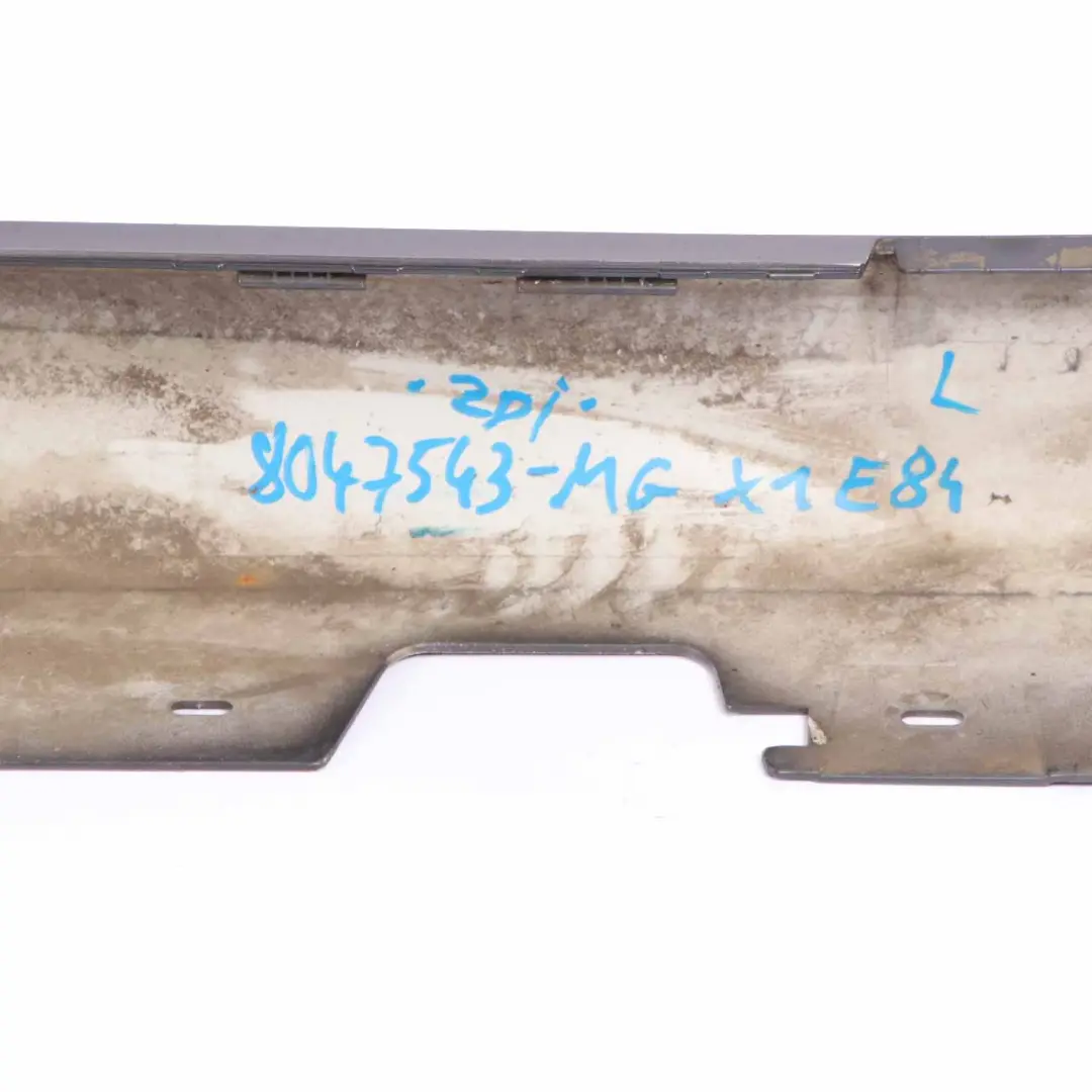 Side Skirt M Sport Sill Cover Panel Left N/S Mineralgrau Grey - B39 to BMW X1 E84 with Part number 8047543 BMW X1 E84 Side Skirt M Sport Sill Cover Panel Left N/S Mineralgrau Grey - B39 - SKU 8047543-MG1 - Part number 8047543