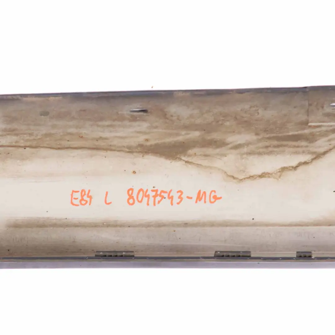 Side Skirt M Sport Sill Cover Panel Left N/S Mineralgrau Grey - B39 to BMW X1 E84 with Part number 8047543 BMW X1 E84 Side Skirt M Sport Sill Cover Panel Left N/S Mineralgrau Grey - B39 - SKU 8047543-MG - Part number 8047543