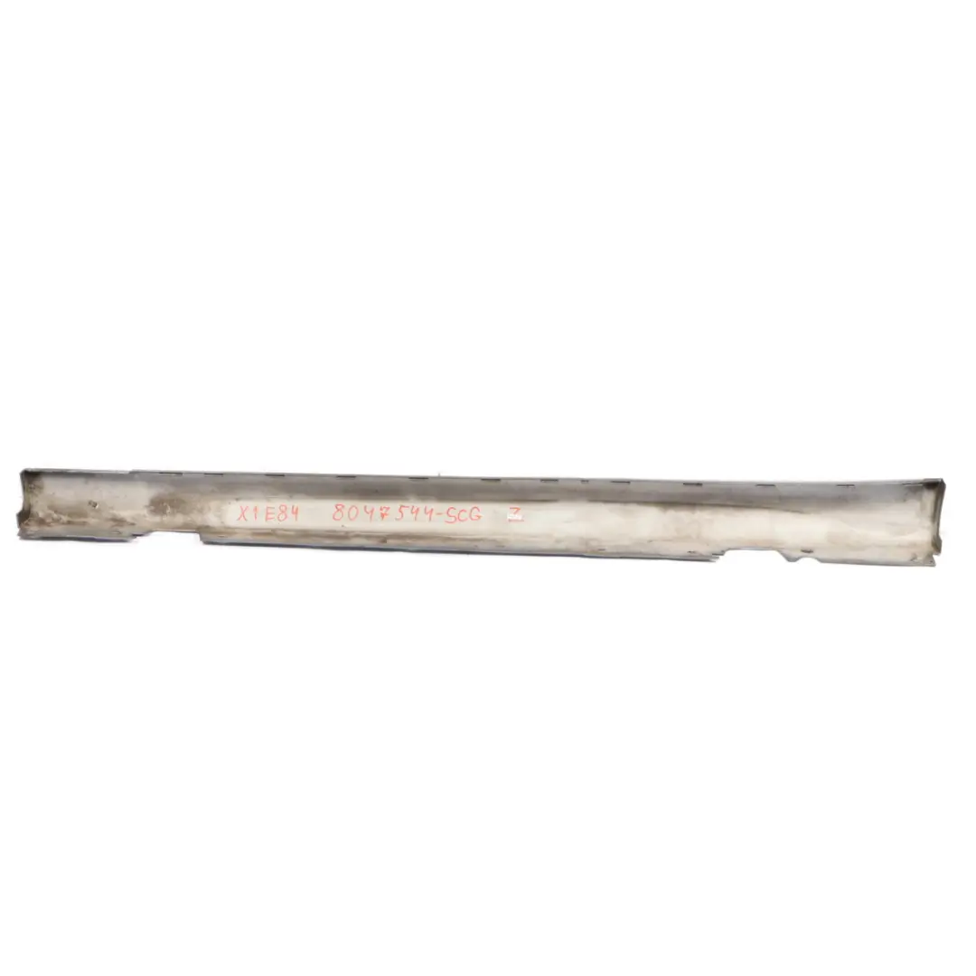 BMW X1 E84 Side Skirt M Sport Sill Cover Right O/S Spacegrau Grey Metallic - A52 - SKU 8047544-SCG - Part number 8047544