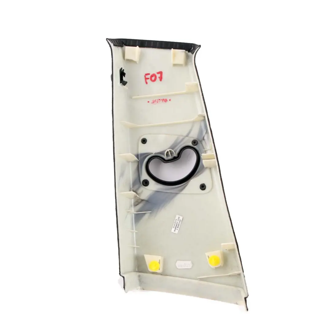 B-Column Trim Pillar Upper Right O/S Anthracite 9137198 to BMW 5 F07 GT Cover with Part number 8047552 BMW 5 F07 GT Cover B-Column Trim Pillar Upper Right O/S Anthracite 9137198 - SKU 8047552 - Part number 8047552