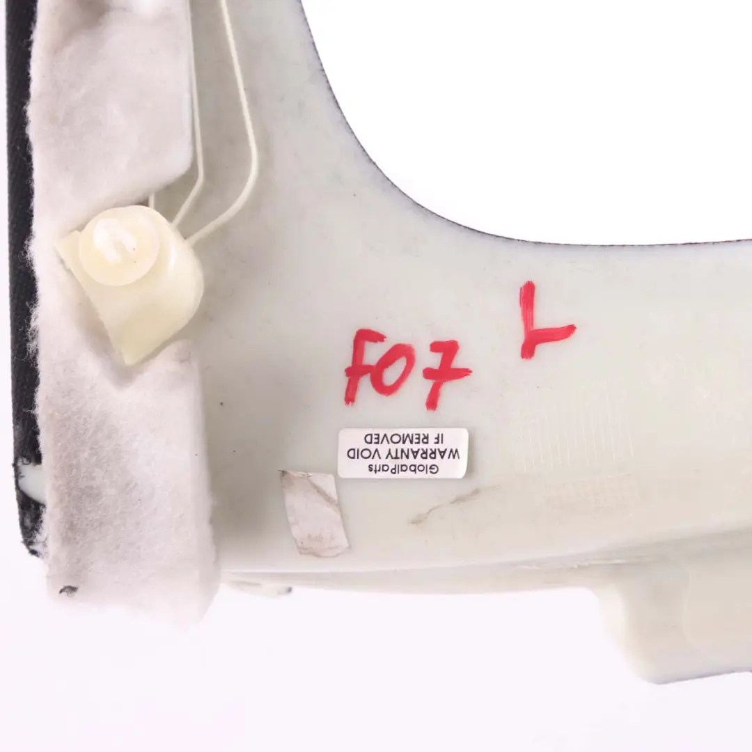 Trim BMW F07 Column D Pillar Panel Left Gran Turismo Anthracite to Cover with Part number 9137201 Cover Trim BMW F07 Column D Pillar Panel Left Gran Turismo Anthracite - SKU 8047555 - Part number 9137201