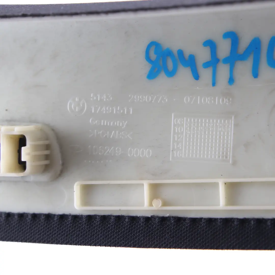 BMW X1 E84 Abdeckung A-Säule Links Blende Anthrazit 2990773 - SKU 8047713 - Teilenummer 8047713