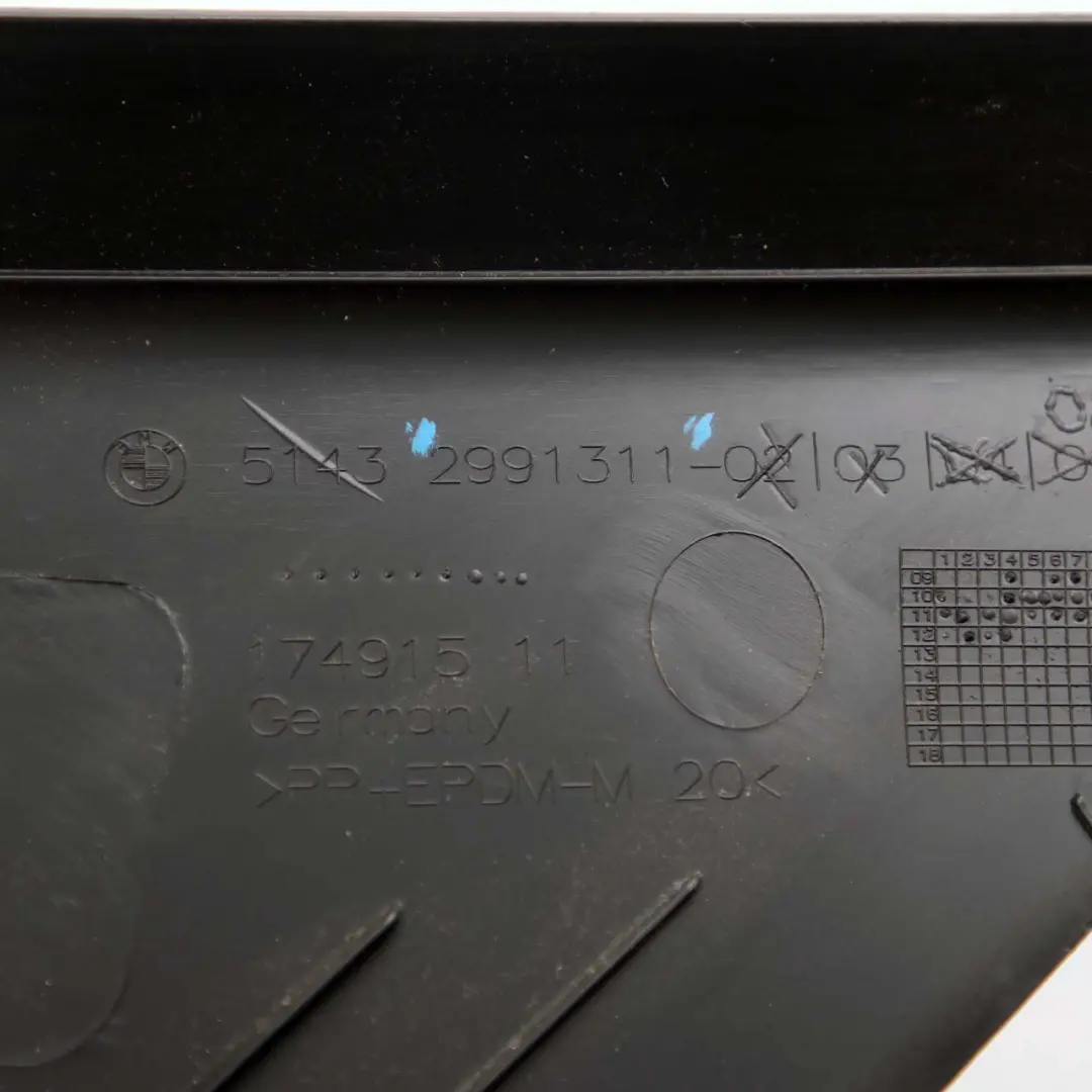 BMW X1 E84 Abdeckung Säule D Säule obere Verkleidung links Schwarz 2991311 - SKU 8047717 - Teilenummer 8047717