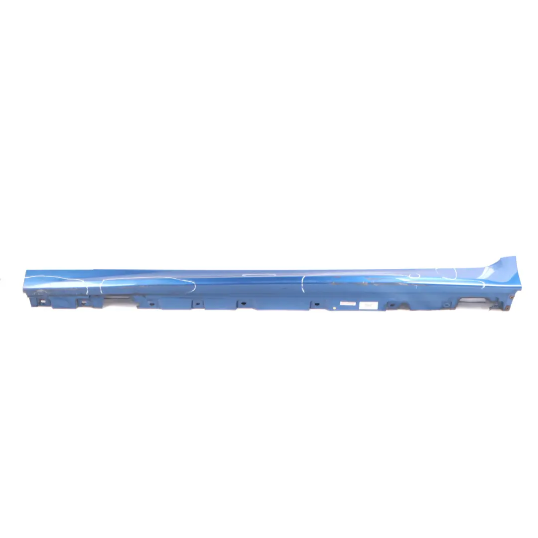 Side Skirt M Sport M5 Sill Cover Panel Left N/S Monte Carlo Blue B05 to BMW F10 F11 with Part number 2298067 BMW F10 F11 Side Skirt M Sport M5 Sill Cover Panel Left N/S Monte Carlo Blue B05 - SKU 2298067-MCB - Part number 2298067