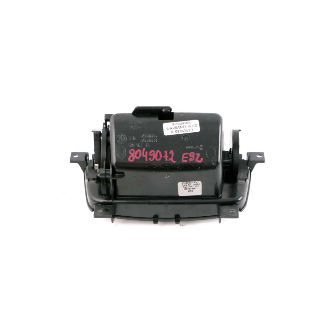 Centre Console Ashtray Rear Tray Glaciersilber Silver BMW E92 E93 - SKU 8049072 - Part number 8049072