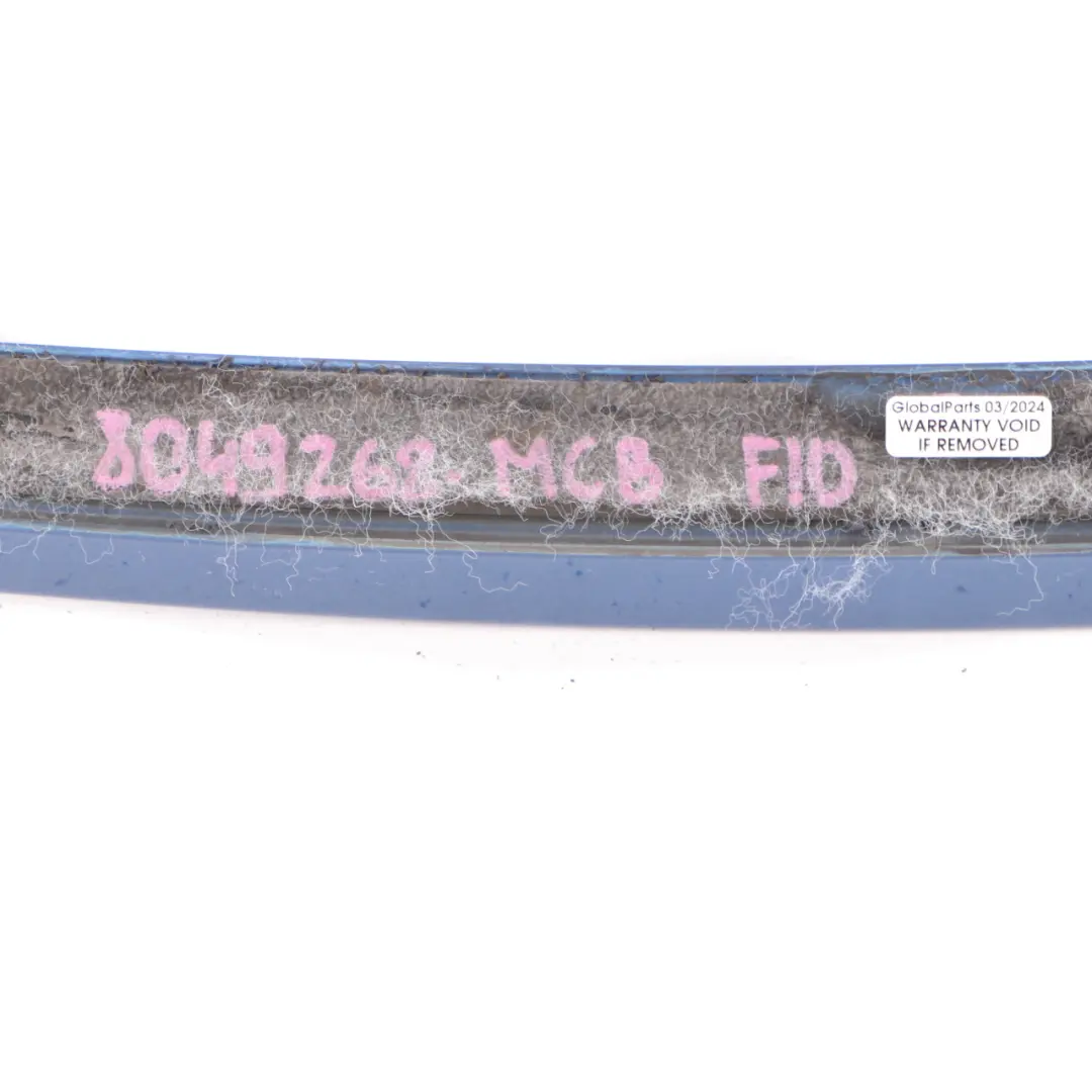 BMW F10 M Sport Rear Spoiler Boot Trunk Trim Panel Monte Carlo Blue B05 - SKU 8049268-MCB - Part number 8049268