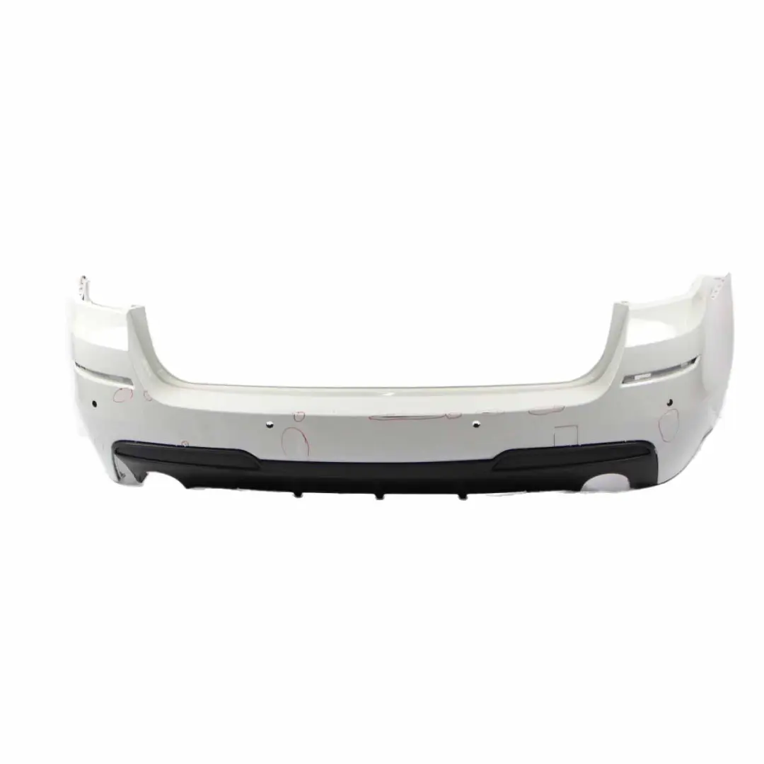 BMW F11 Touring M Sport Rear Bumper Panel Trim PDC Alpine White - 300 - SKU 8049280-AW - Part number 8049280