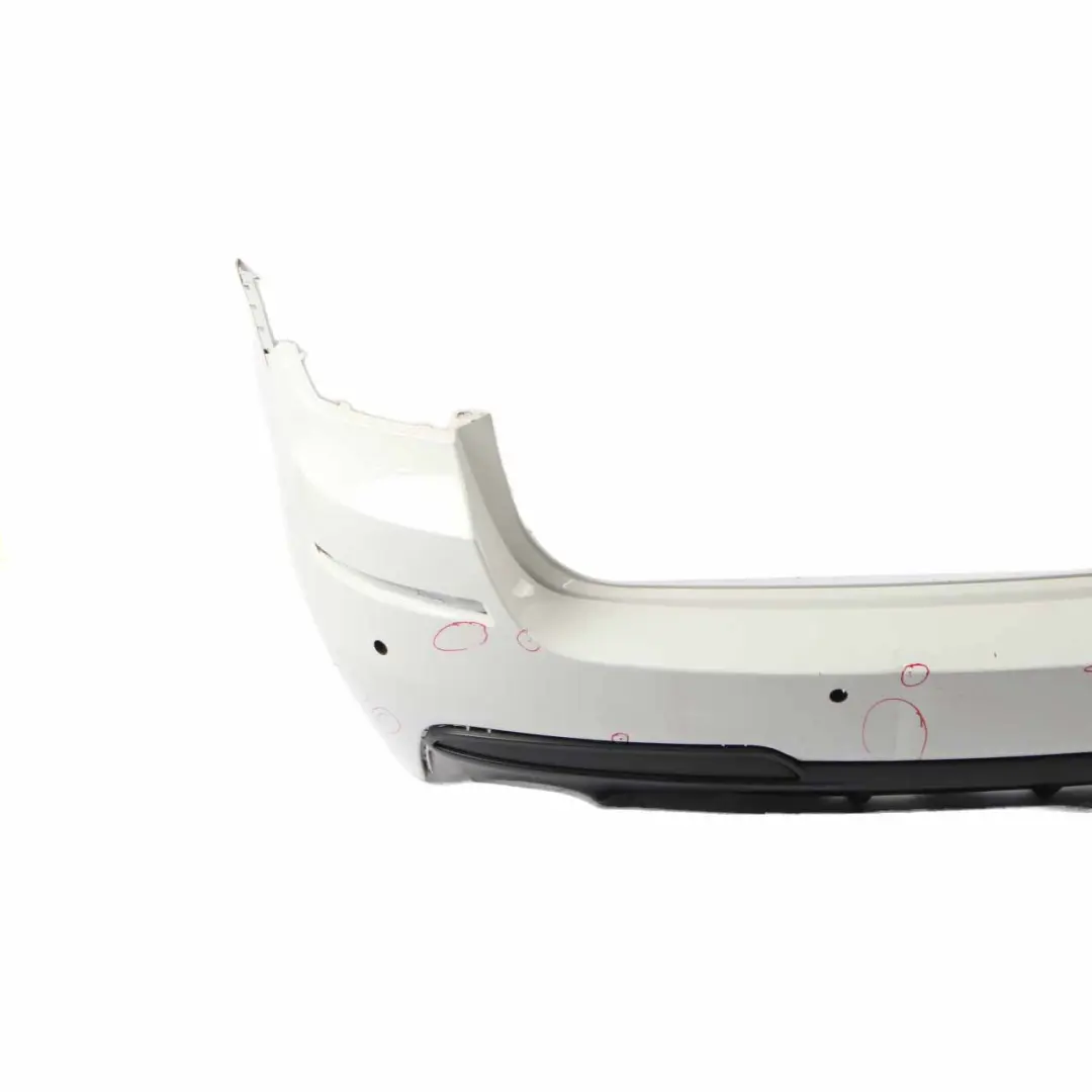 BMW F11 Touring M Sport Rear Bumper Panel Trim PDC Alpine White - 300 - SKU 8049280-AW - Part number 8049280