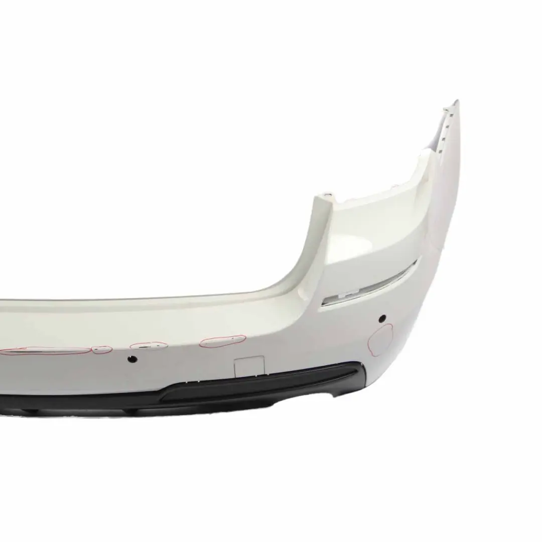 BMW F11 Touring M Sport Rear Bumper Panel Trim PDC Alpine White - 300 - SKU 8049280-AW - Part number 8049280