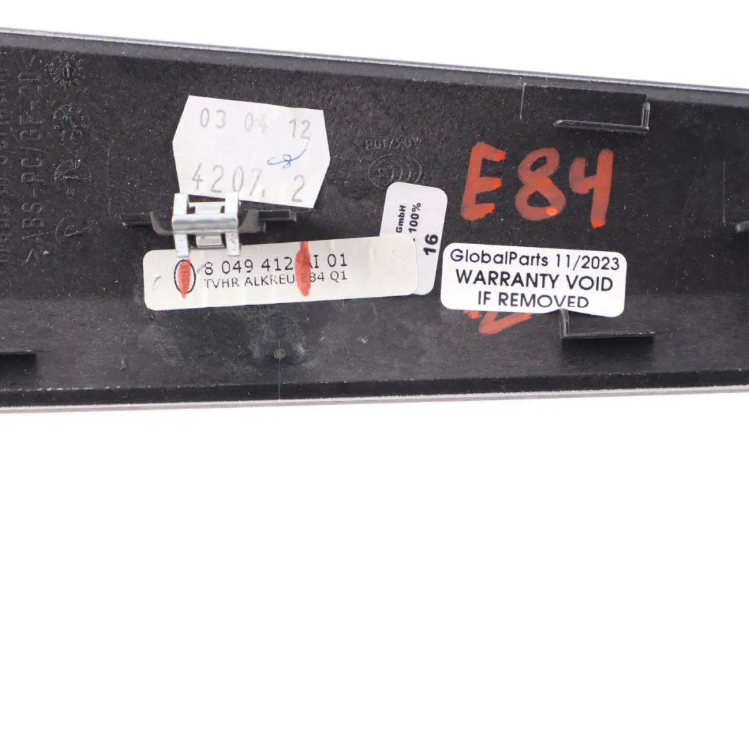 BMW X1 E84 Zierleiste Abdeckung Vorne Hinten Rechts Tür Aluminium Kreuz Boden - SKU 8049412 - Teilenummer 8049412