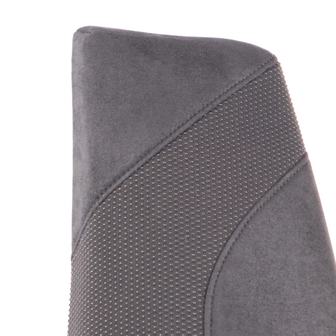 Backrest Left N/S Side Lateral Finisher Cloth Anthracite to BMW X1 E84 Rear Seat with Part number 8049455 BMW X1 E84 Rear Seat Backrest Left N/S Side Lateral Finisher Cloth Anthracite - SKU 8049455 - Part number 8049455