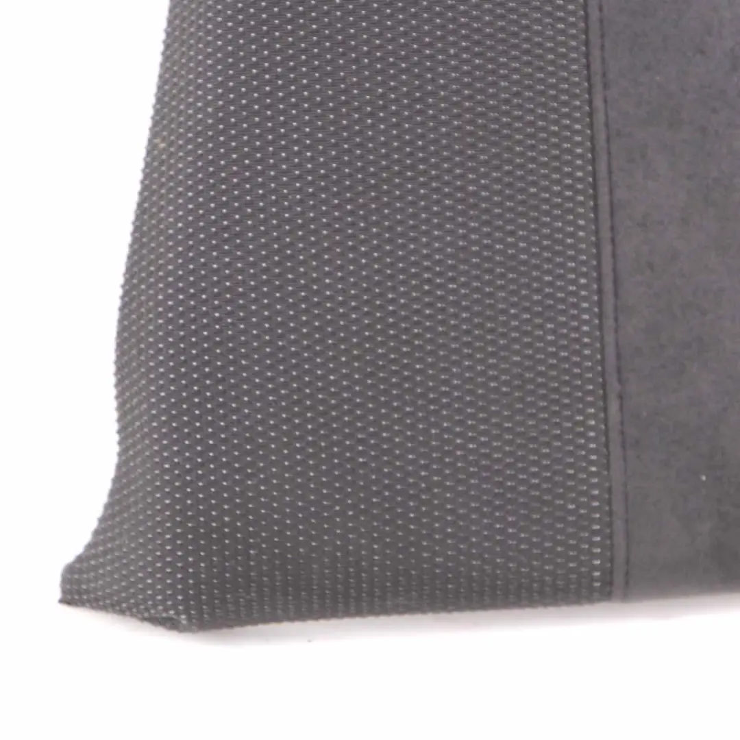 Backrest Left N/S Side Lateral Finisher Cloth Anthracite to BMW X1 E84 Rear Seat with Part number 8049455 BMW X1 E84 Rear Seat Backrest Left N/S Side Lateral Finisher Cloth Anthracite - SKU 8049455 - Part number 8049455