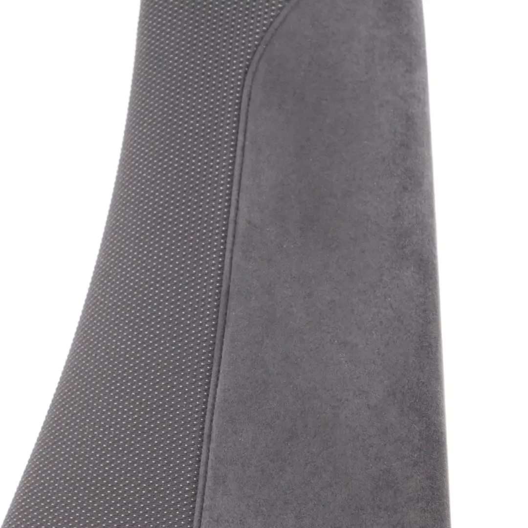 Backrest Left N/S Side Lateral Finisher Cloth Anthracite to BMW X1 E84 Rear Seat with Part number 8049455 BMW X1 E84 Rear Seat Backrest Left N/S Side Lateral Finisher Cloth Anthracite - SKU 8049455 - Part number 8049455