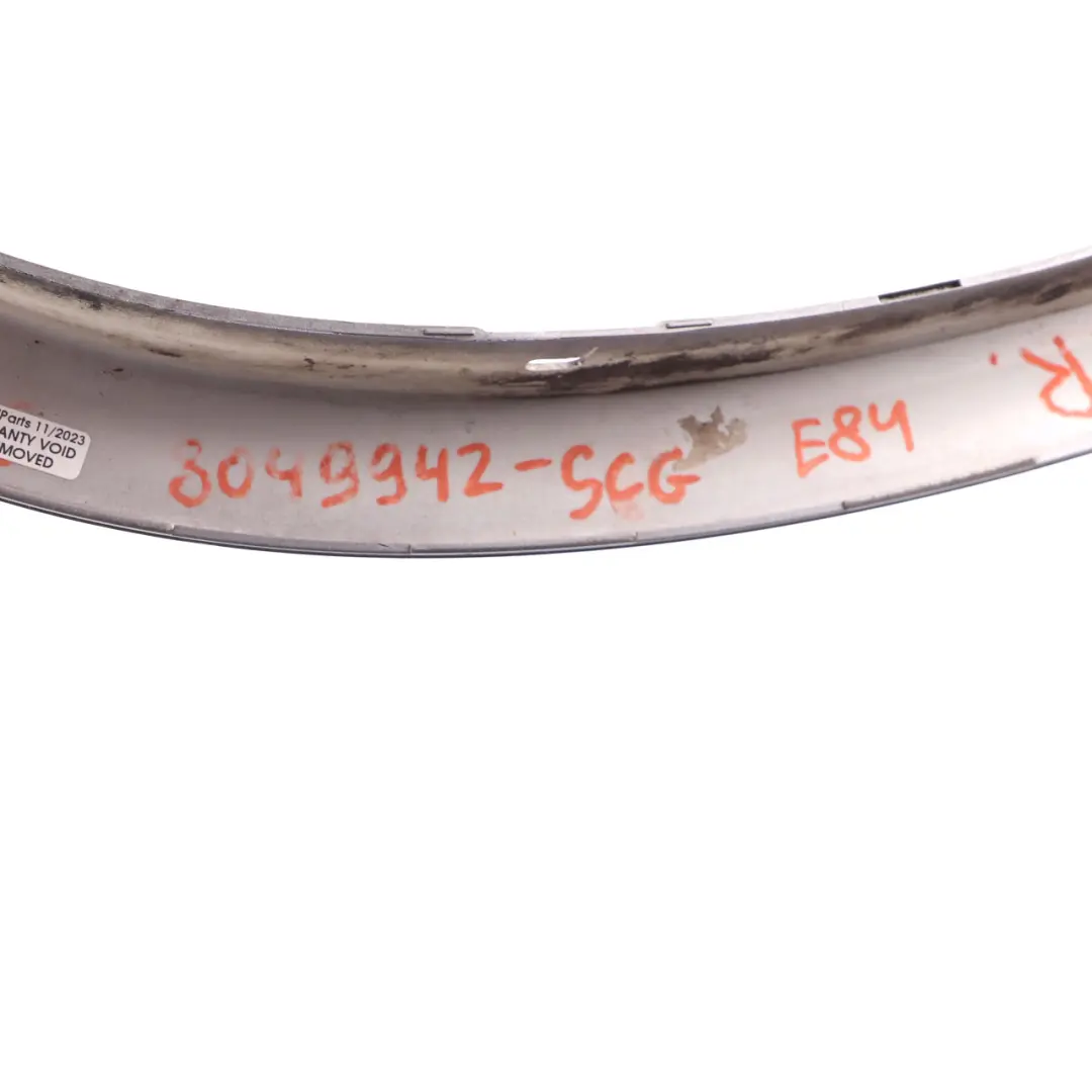 Arch Cover Trim Rear Right Spacegrau Space Grey - A52 to BMW X1 E84 Wheel with Part number 8049942 BMW X1 E84 Wheel Arch Cover Trim Rear Right Spacegrau Space Grey - A52 - SKU 8049942-SCG - Part number 8049942