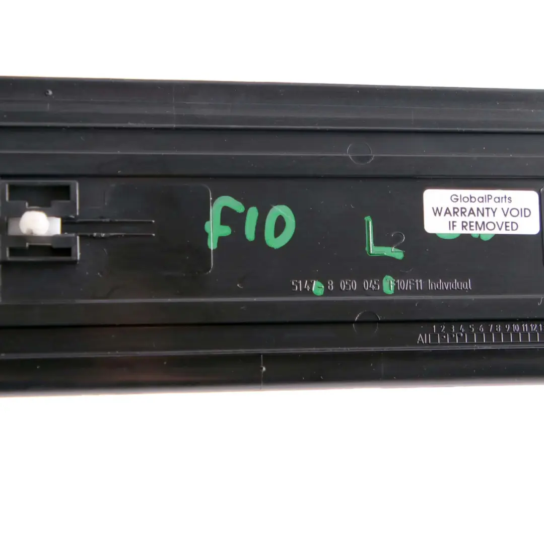 Listwa Nakładka Progowa Progu Przednia Lewa do BMW F10 F11 M5 o numerze 8050045 BMW F10 F11 M5 Listwa Nakładka Progowa Progu Przednia Lewa - SKU 8050045 - Numer Części 8050045