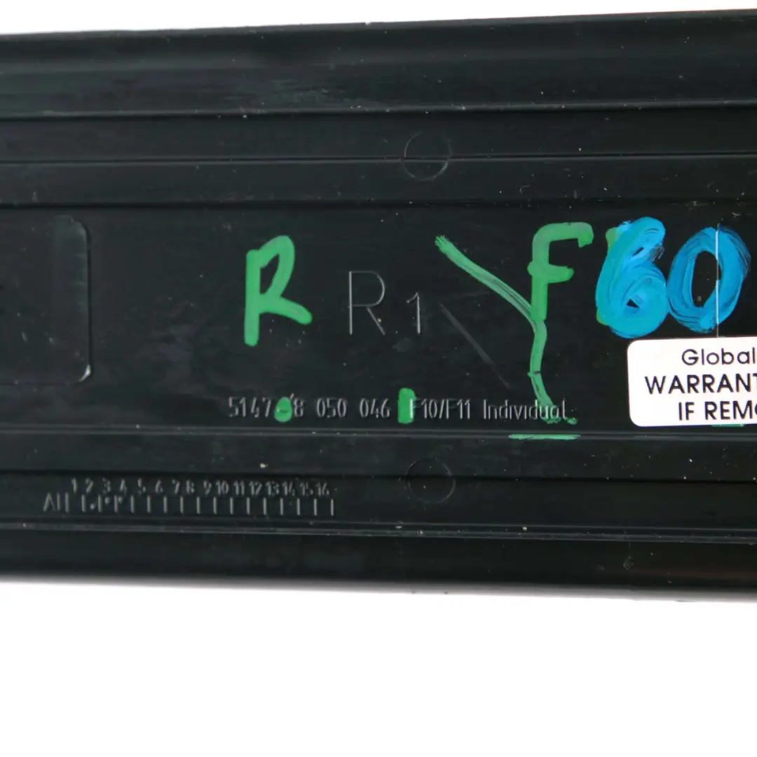 BMW F10 F11 M5 Eingang Schwelle Abdeckung Vorne Rechts Streifen - SKU 8050046 - Teilenummer 8050046