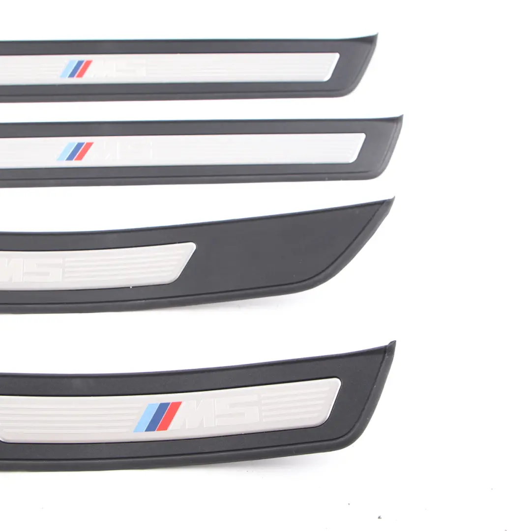 Entrance Door Cover Trim Sill Strip Panelling Set M Sport to BMW F10 M5 with Part number 8050049 BMW F10 M5 Entrance Door Cover Trim Sill Strip Panelling Set M Sport - SKU 8050049-1 - Part number 8050049