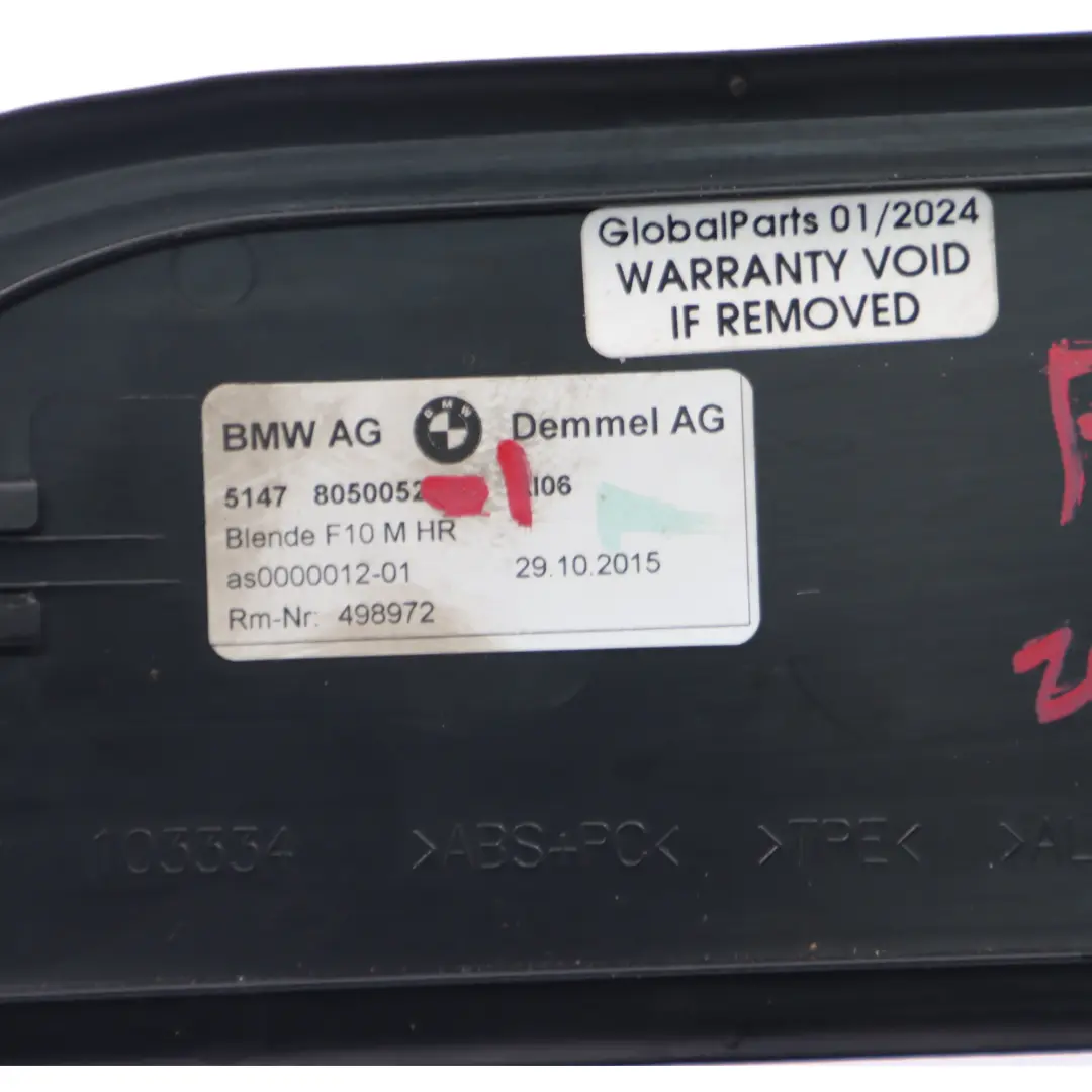 Pakiet Listwa Progowa Prawy Tył do BMW F10 F11 M o numerze 8050052 BMW F10 F11 M Pakiet Listwa Progowa Prawy Tył - SKU 8050052-1 - Numer Części 8050052