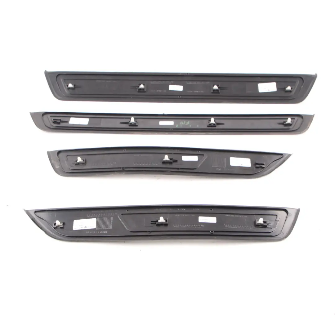 Entrance Strip BMW F10 F11 M Sport Door Panelling Cover Trim Sill Set to with Part number 8050054 Entrance Strip BMW F10 F11 M Sport Door Panelling Cover Trim Sill Set - SKU 8050054-2 - Part number 8050054