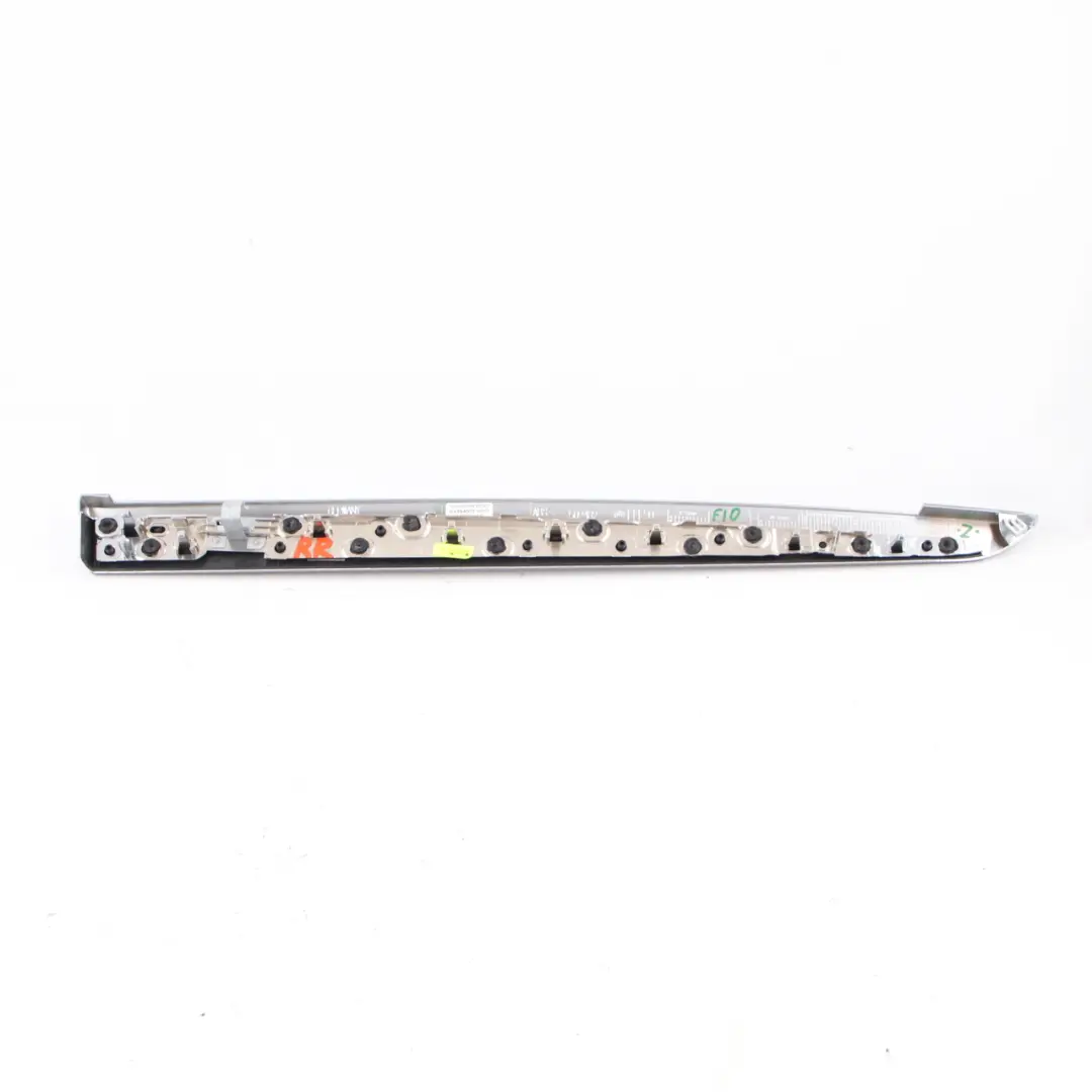 Door Strip Interior Trim Rear Right Cover Panel Aluminum Hexagon to BMW F10 F11 with Part number 8050166 BMW F10 F11 Door Strip Interior Trim Rear Right Cover Panel Aluminum Hexagon - SKU 8050166 - Part number 8050166