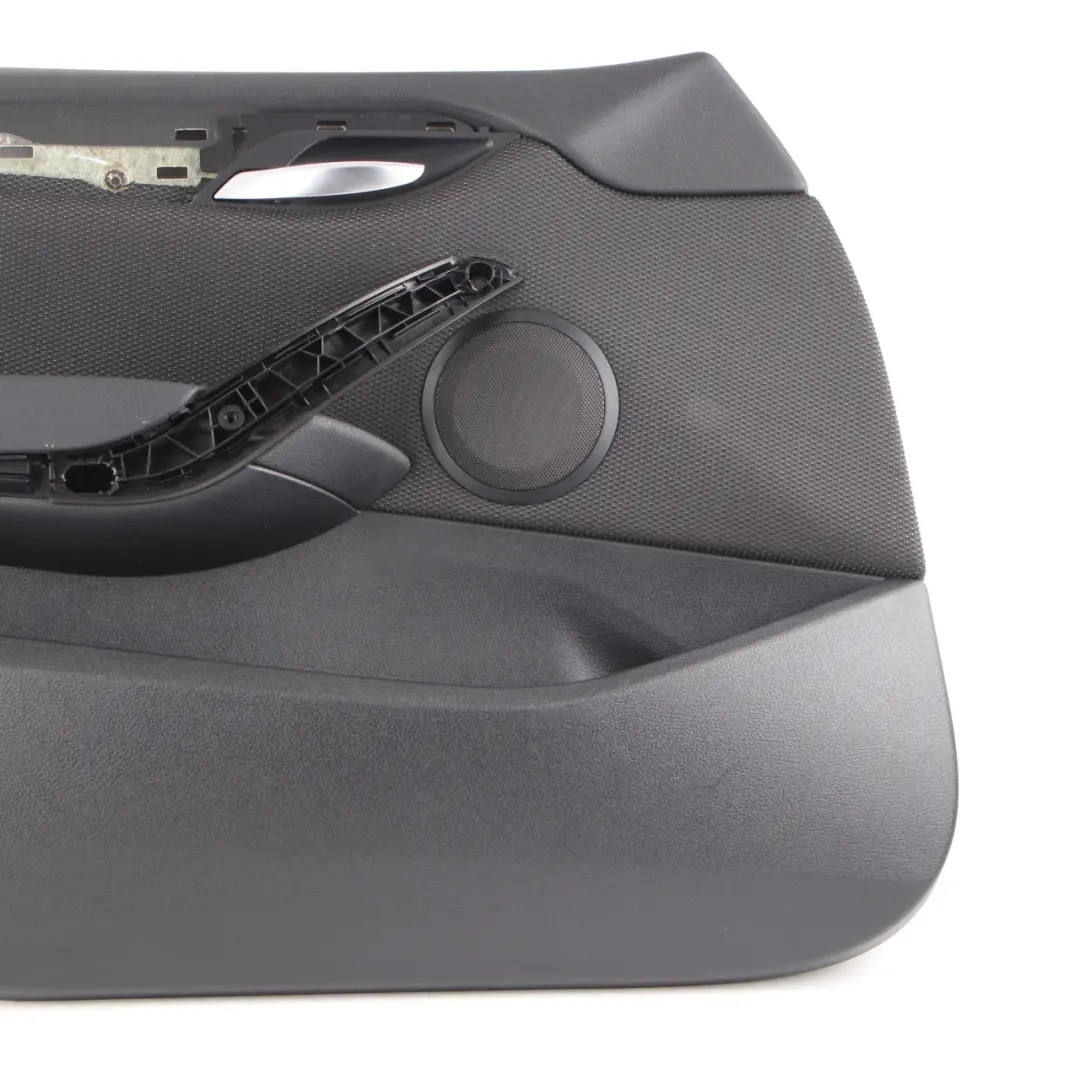 Carte de porte BMW X1 E84 Garniture doublure porte avant gauche tissu anthracite pour à propos du numéro de pièce 7327187 Carte de porte BMW X1 E84 Garniture doublure porte avant gauche tissu anthracite - SKU 8050289 - Numéro de pièce 7327187