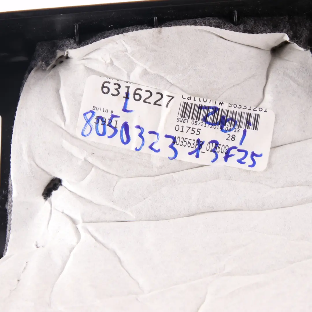 BMW F25 C-Pillar Cover Column Trim Panel Left Anthrazit - SKU 8050323 - Numéro de pièce 8050323