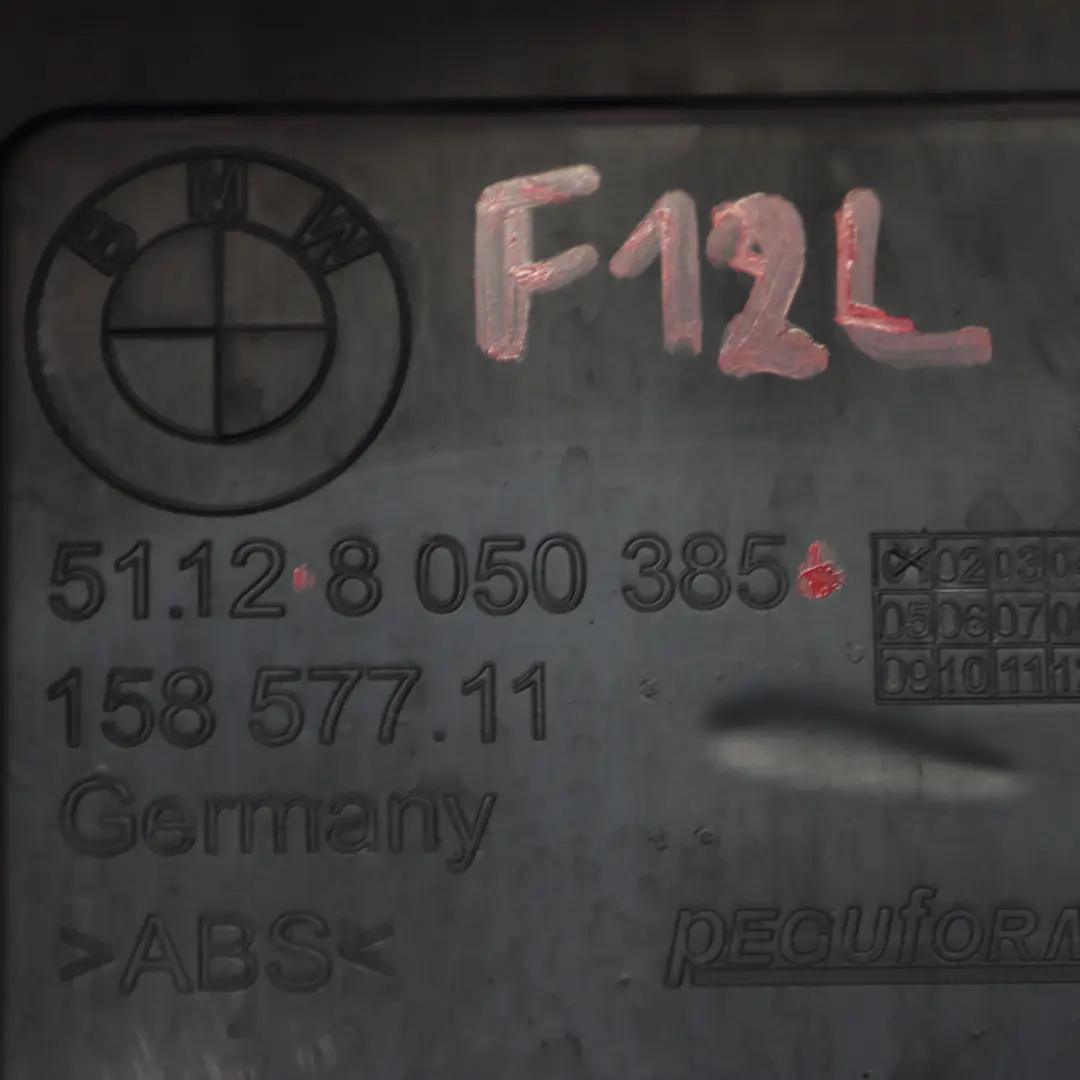 BMW F06 F12 F13 M Pakiet Ślizg Mocowanie Zderzaka Lewy Tył - SKU 8050385 - Numer Części 8050385