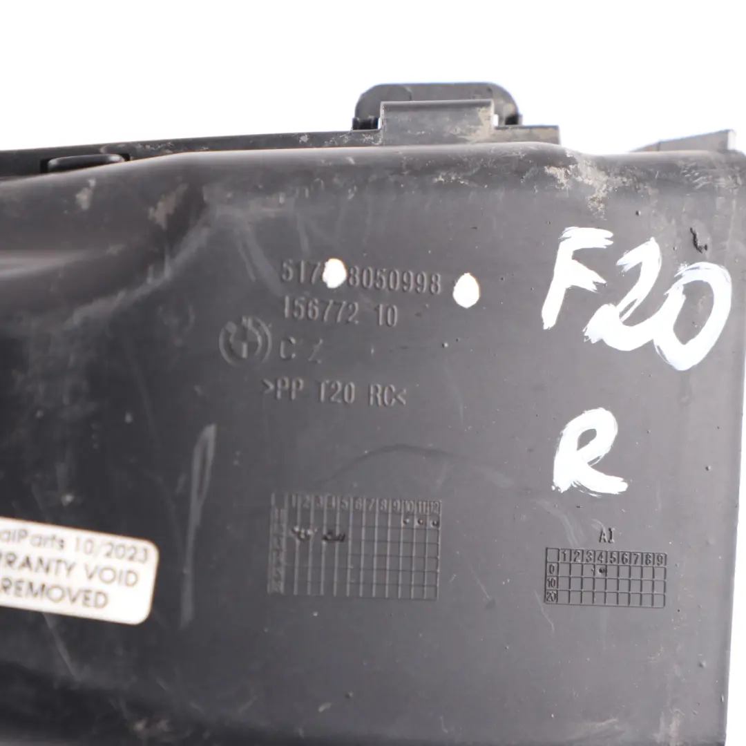 Duct BMW F20 F21 M Sport Channel Front Right O/S Brake Tube to Air with Part number 8050998 Air Duct BMW F20 F21 M Sport Channel Front Right O/S Brake Tube - SKU 8050998 - Part number 8050998