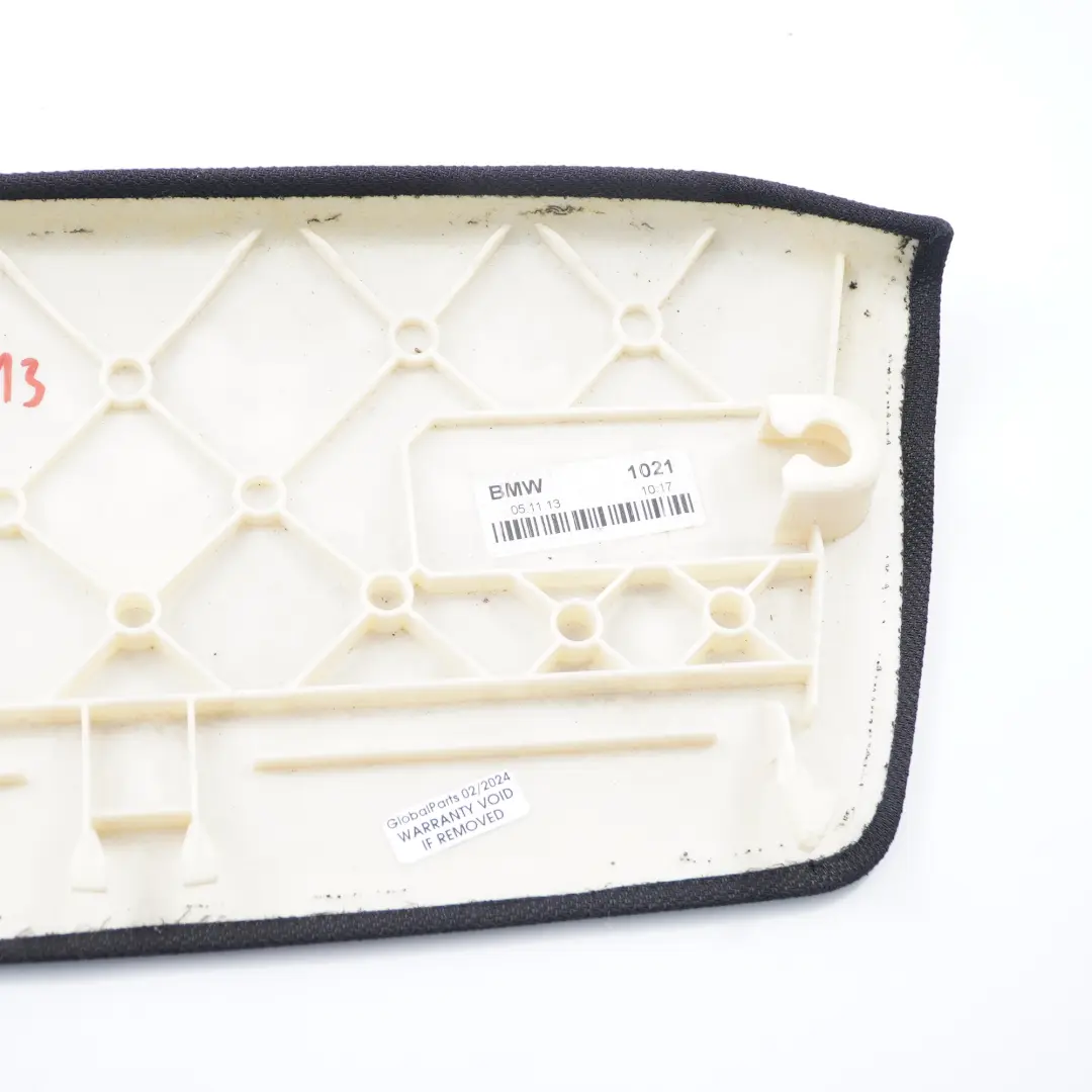 Techo Cubierta Roofliner Panel Trasero Negro Antracita para BMW F13 con número de pieza 8051025 BMW F13 Techo Cubierta Roofliner Panel Trasero Negro Antracita - SKU 8051025 - Número de pieza 8051025