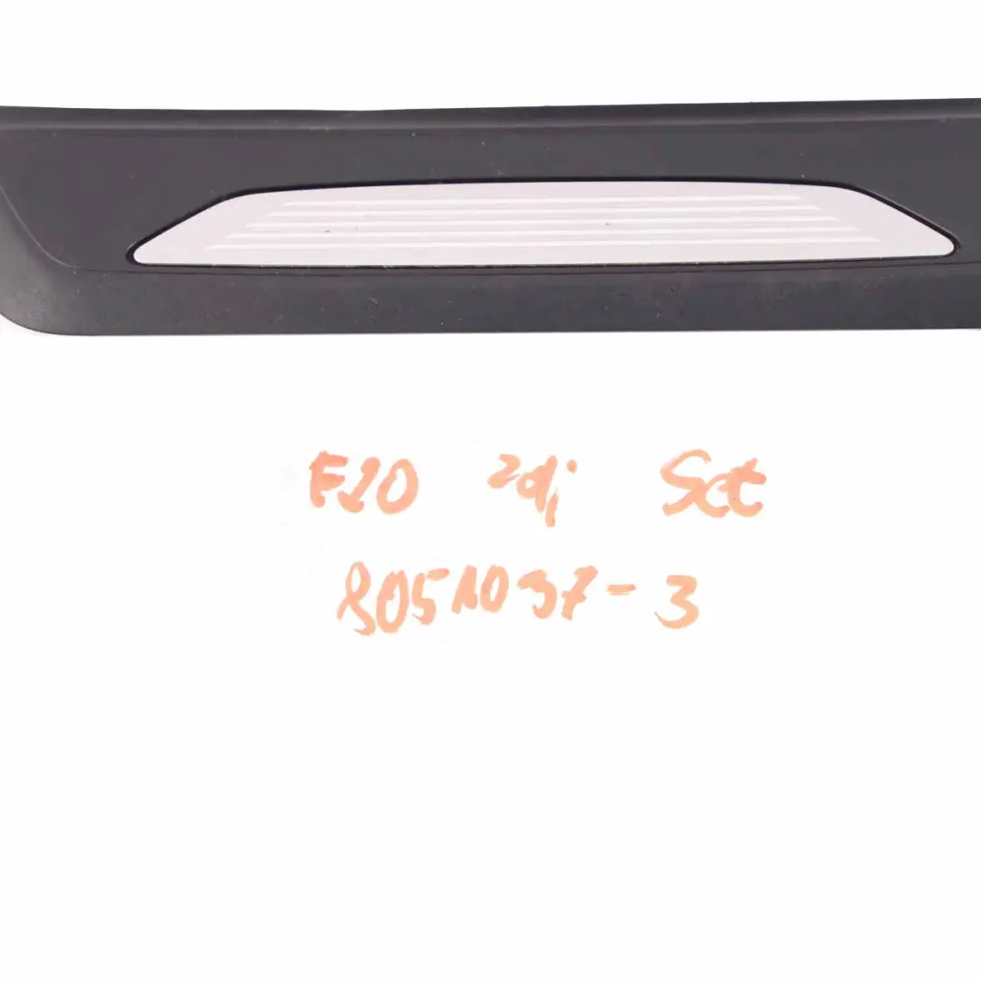 Juego Entrada Puerta Tapa Embellecedor Umbral Tira Revestimiento M Sport para BMW F20 con número de pieza 8051037 BMW F20 Juego Entrada Puerta Tapa Embellecedor Umbral Tira Revestimiento M Sport - SKU 8051037-3 - Número de pieza 8051037
