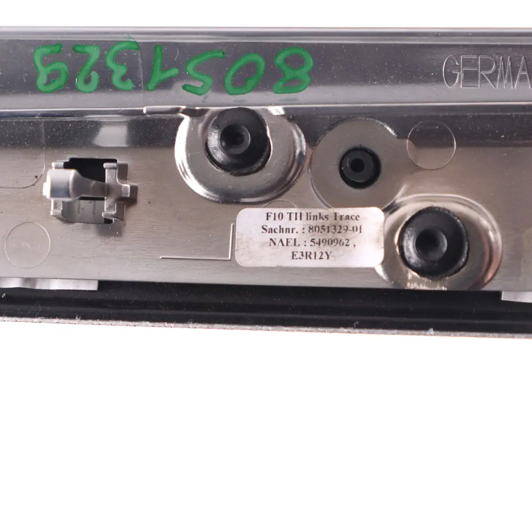 BMW E60 E61 LCI Dekorleiste Tür Hinten Links Holzleiste Bambus Anthrazit - SKU 8051329 - Teilenummer 8051329