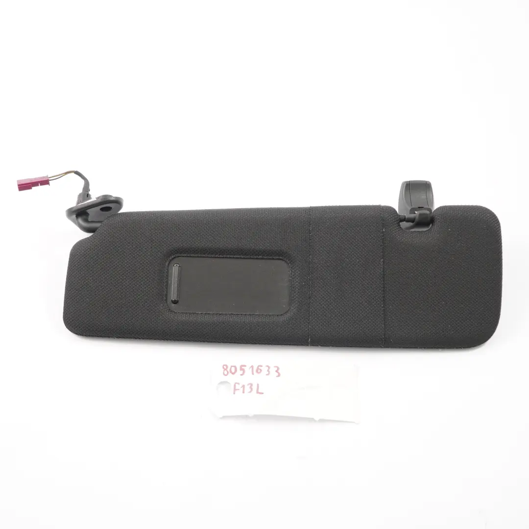 Lewa Osłona Przeciwsłoneczna Czarny Antracyt Lusterko do BMW F13 o numerze 8051633 BMW F13 Lewa Osłona Przeciwsłoneczna Czarny Antracyt Lusterko - SKU 8051633 - Numer Części 8051633