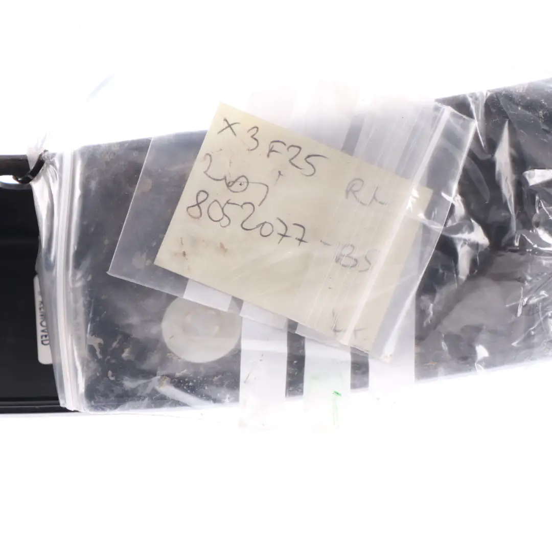 BMW X3 F25 M Cubre Paso Rueda Moldura Trasera Izquierda N/S Negro Zafiro - 475 - SKU 8052077-BS - Número de pieza 8052077