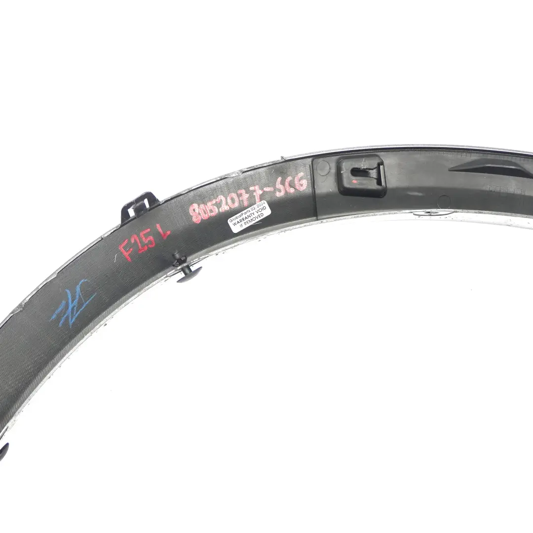 BMW X3 F25 Osłona Nadkola Lewa Tylna Listwa Spacegrau Metalik - A52 - SKU 8052077-SCG - Numer Części 8052077