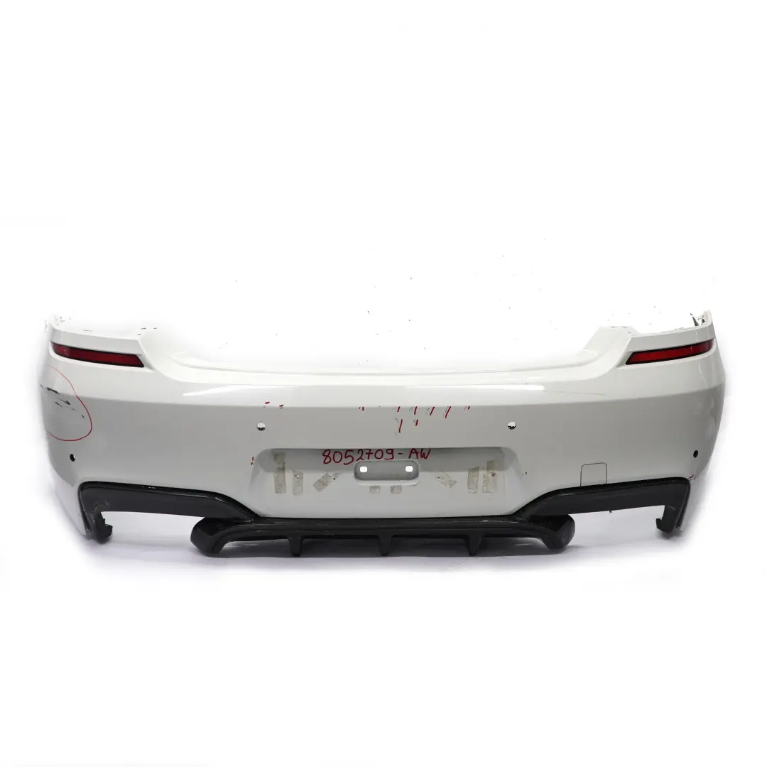 Bumper BMW F12 F13 M Sport Bumper Panel Trim PDC Alpine White - 300 to Rear with Part number 8052709 Rear Bumper BMW F12 F13 M Sport Bumper Panel Trim PDC Alpine White - 300 - SKU 8052709-AW - Part number 8052709