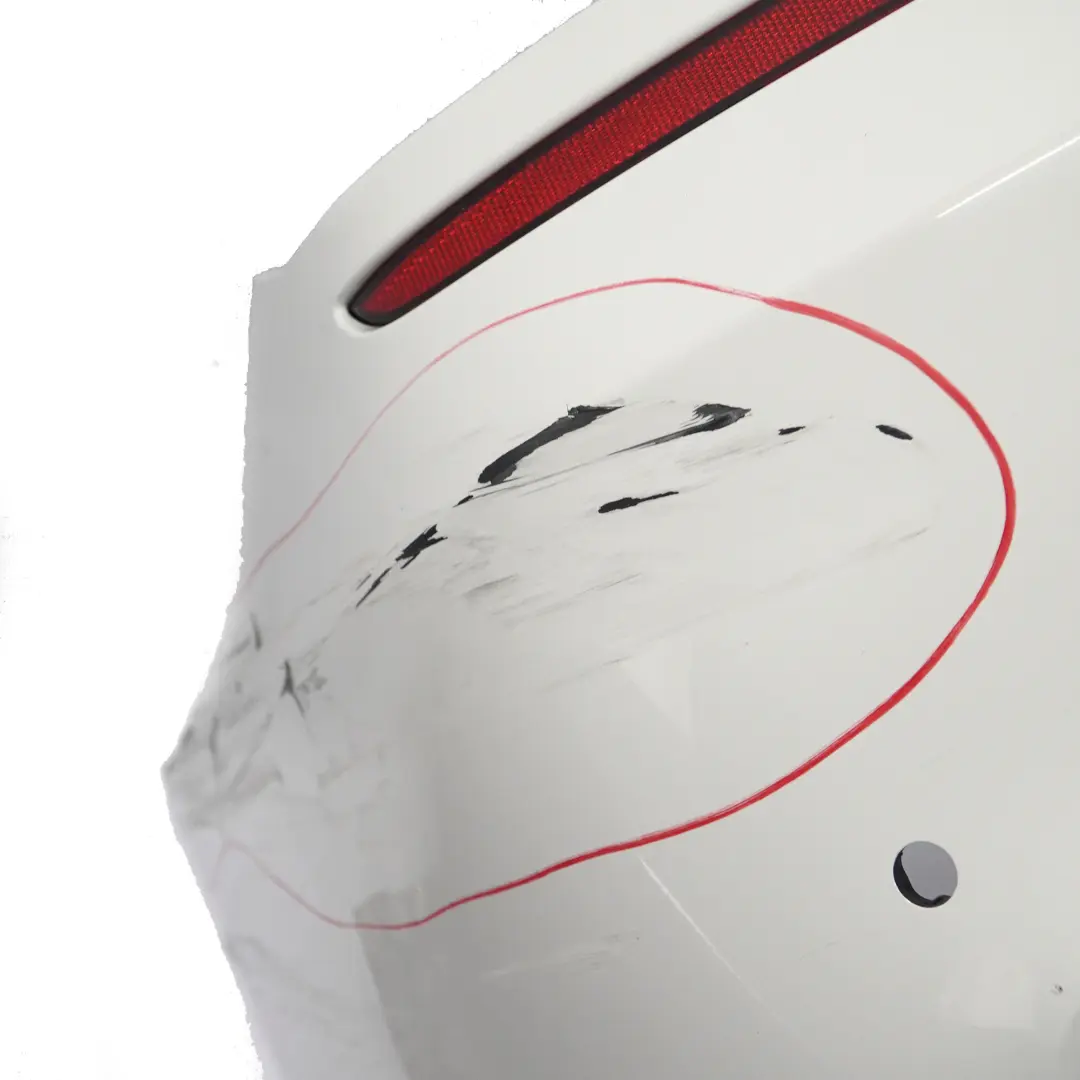 Bumper BMW F12 F13 M Sport Bumper Panel Trim PDC Alpine White - 300 to Rear with Part number 8052709 Rear Bumper BMW F12 F13 M Sport Bumper Panel Trim PDC Alpine White - 300 - SKU 8052709-AW - Part number 8052709