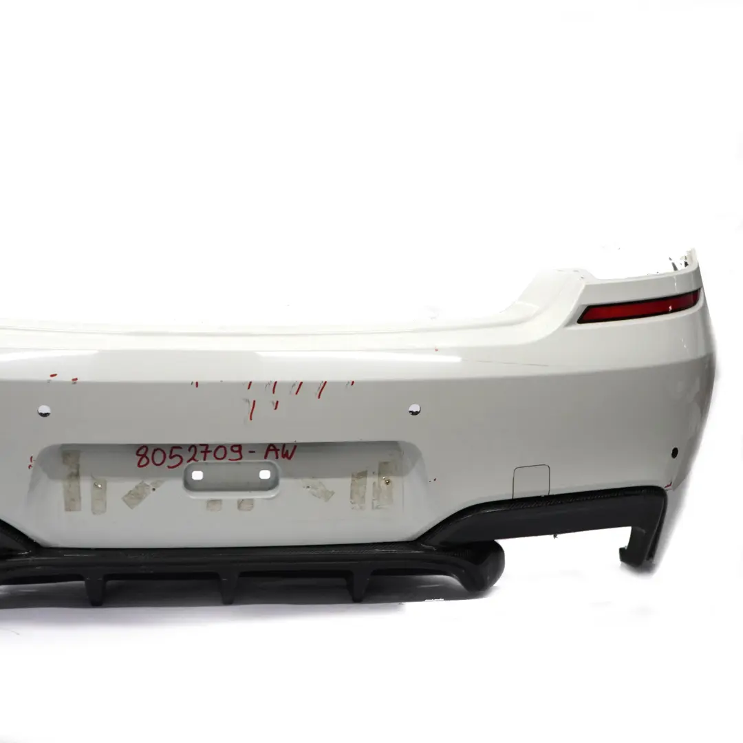 BMW F06 F12 F13 M-Pakiet Zderzak Tylny PDC Alpine White Biały - 300 - SKU 8052709-AW - Numer Części 8052709