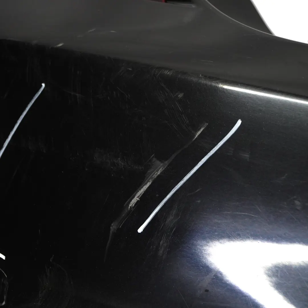 Bumper BMW F12 F13 M Sport Bumper Panel Trim PDC Black Sapphire - 475 to Rear with Part number 8052709 Rear Bumper BMW F12 F13 M Sport Bumper Panel Trim PDC Black Sapphire - 475 - SKU 8052709-BS1 - Part number 8052709