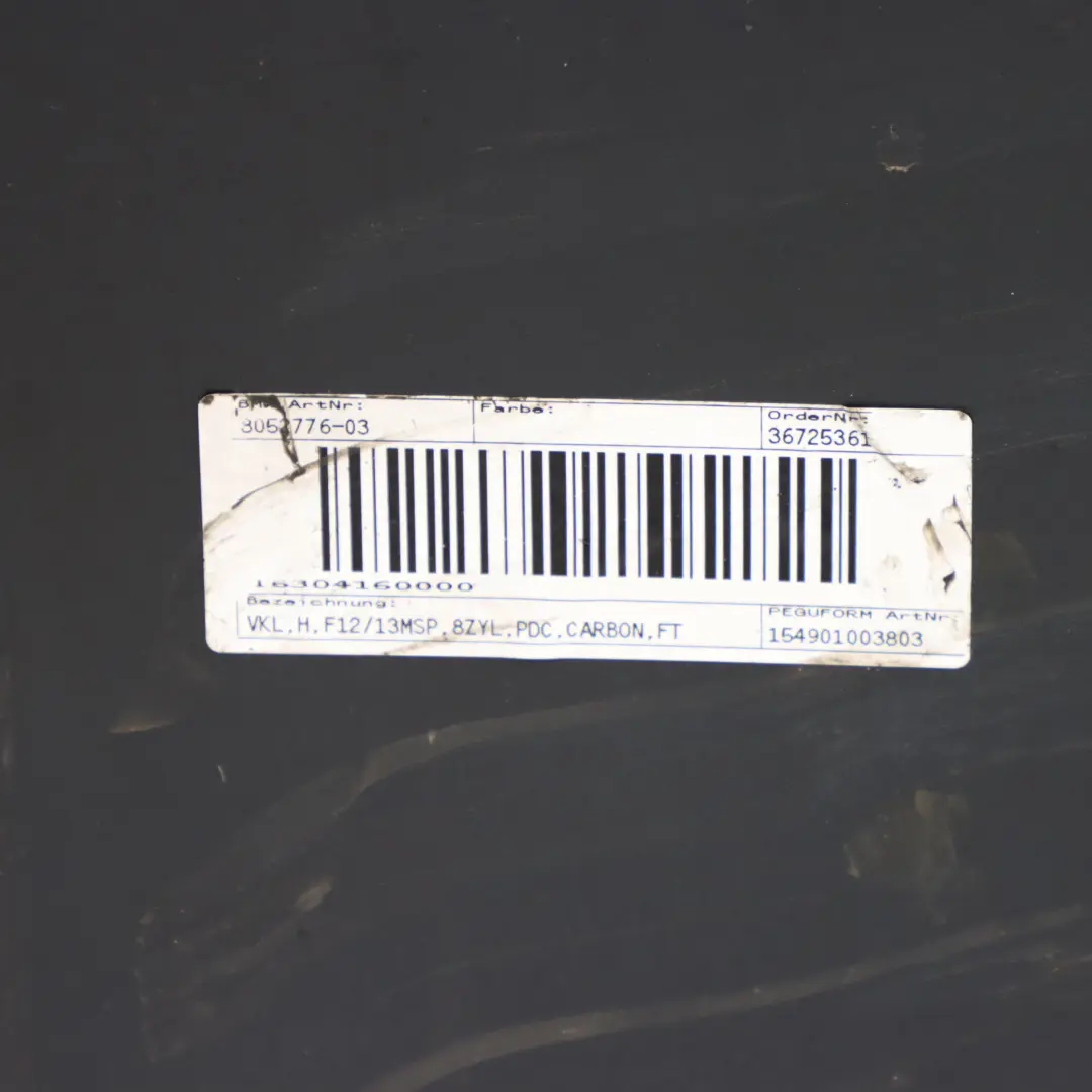 M-Pakiet Zderzak Tylny PDC Carbonschwarz Metalik - 416 do BMW F06 F12 F13 o numerze 8052709 BMW F06 F12 F13 M-Pakiet Zderzak Tylny PDC Carbonschwarz Metalik - 416 - SKU 8052709-CAR - Numer Części 8052709