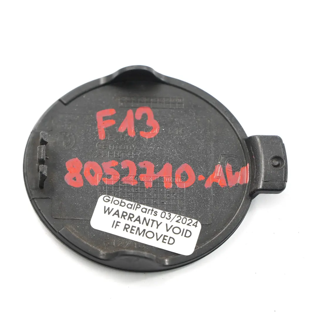 BMW F13 M Sport Paraurti anteriore Copertura traino Alpin Bianco - 300 8050316 - SKU 8052710-AW - Numero di parte 8052710