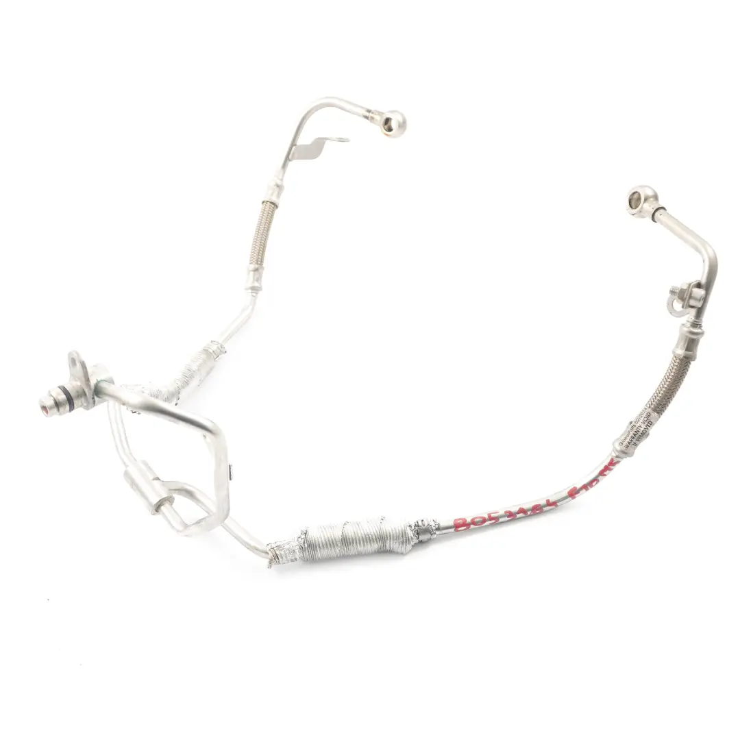 S63N Ligne d'alimentation huile bloc moteur turbocompresseur pour BMW F10 M5 F12 M6 à propos du numéro de pièce 8053164 BMW F10 M5 F12 M6 S63N Ligne d'alimentation huile bloc moteur turbocompresseur - SKU 8053164 - Numéro de pièce 8053164