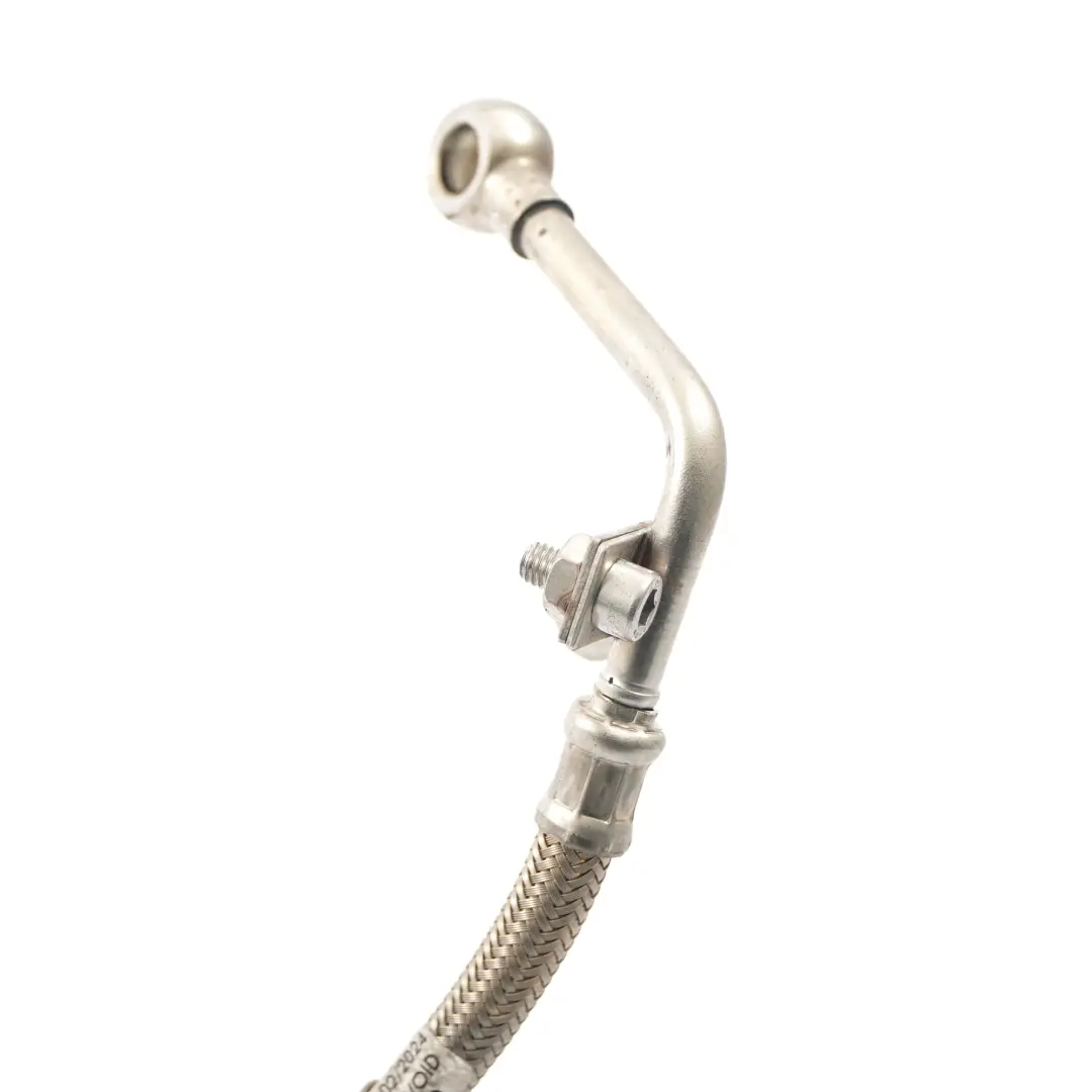 S63N Ligne d'alimentation huile bloc moteur turbocompresseur pour BMW F10 M5 F12 M6 à propos du numéro de pièce 8053164 BMW F10 M5 F12 M6 S63N Ligne d'alimentation huile bloc moteur turbocompresseur - SKU 8053164 - Numéro de pièce 8053164