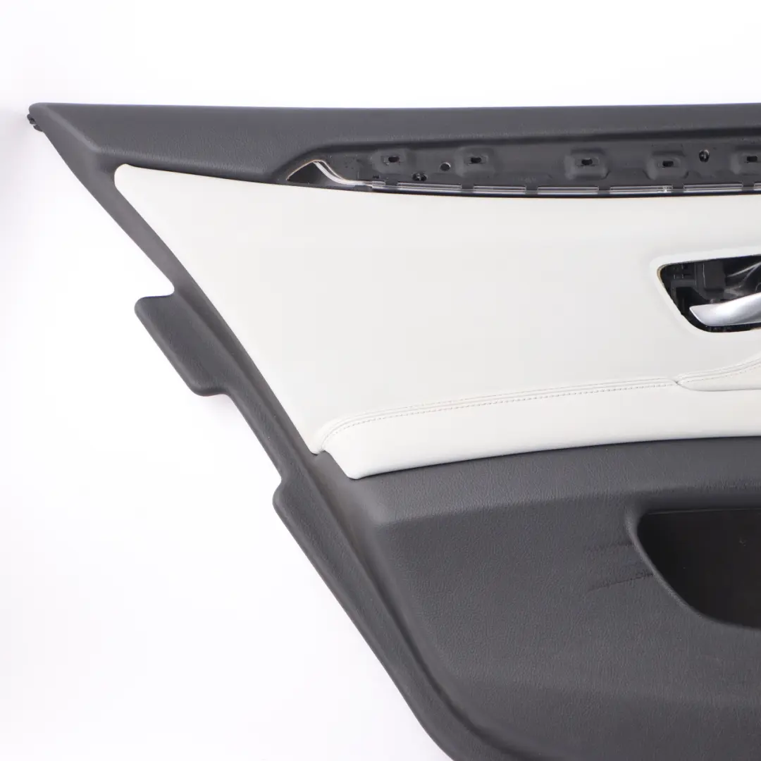 Door Card Rear Left N/S Lining Panel Leather Merino Silverstone to BMW F10 M5 with Part number 8053665 BMW F10 M5 Door Card Rear Left N/S Lining Panel Leather Merino Silverstone - SKU 8053665 - Part number 8053665