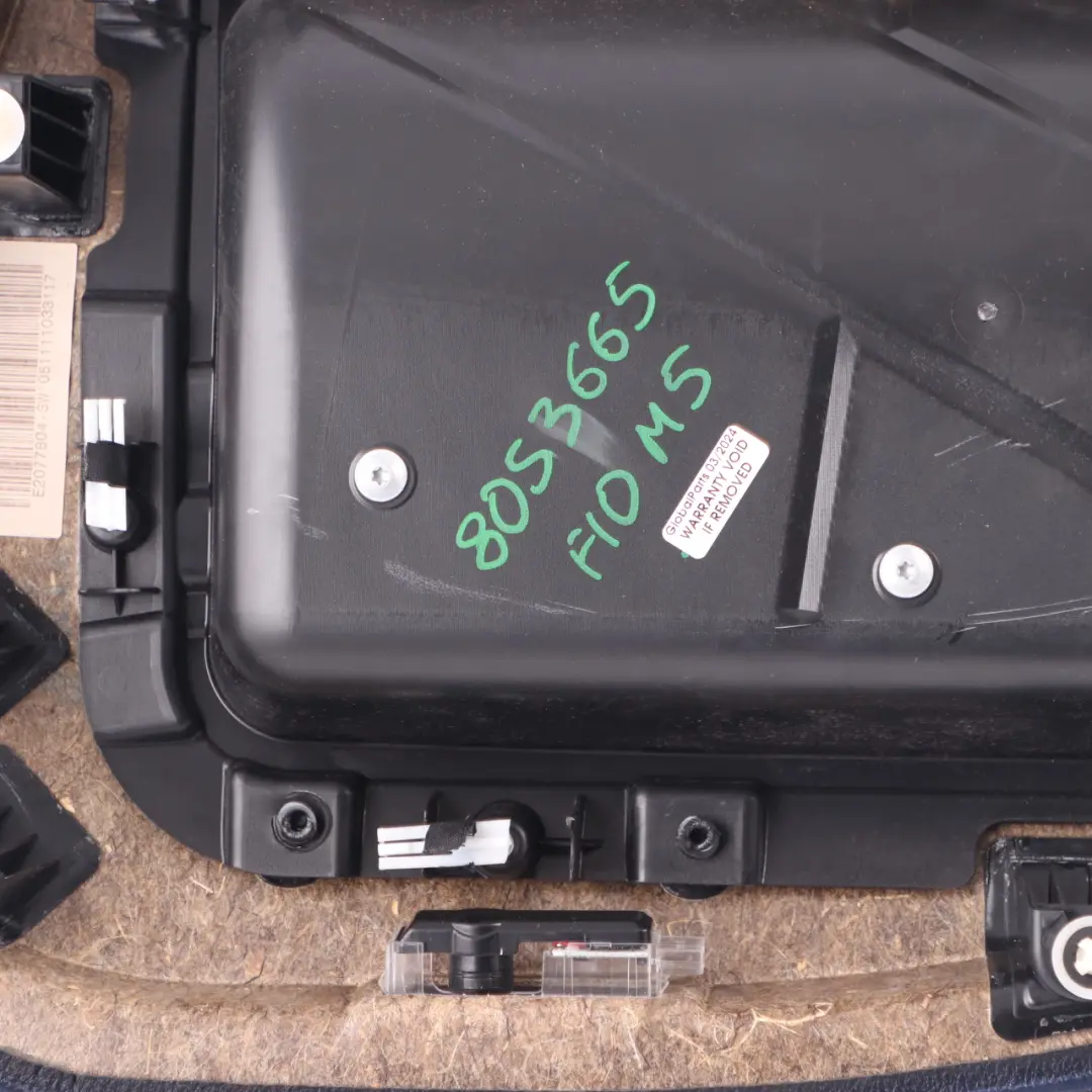 Door Card Rear Left N/S Lining Panel Leather Merino Silverstone to BMW F10 M5 with Part number 8053665 BMW F10 M5 Door Card Rear Left N/S Lining Panel Leather Merino Silverstone - SKU 8053665 - Part number 8053665