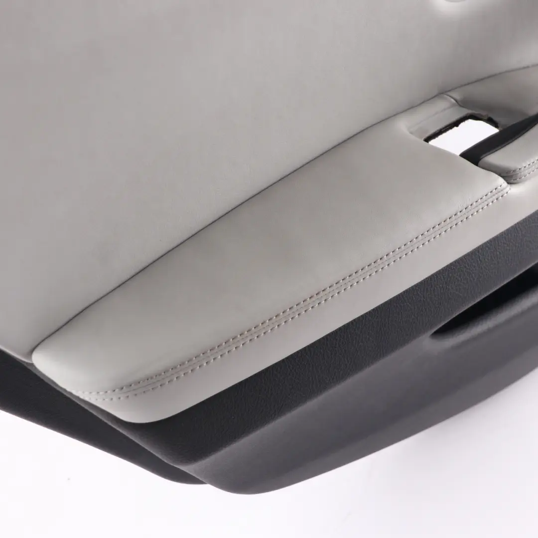 Door Card Rear Left N/S Lining Panel Leather Merino Silverstone to BMW F10 M5 with Part number 8053665 BMW F10 M5 Door Card Rear Left N/S Lining Panel Leather Merino Silverstone - SKU 8053665 - Part number 8053665