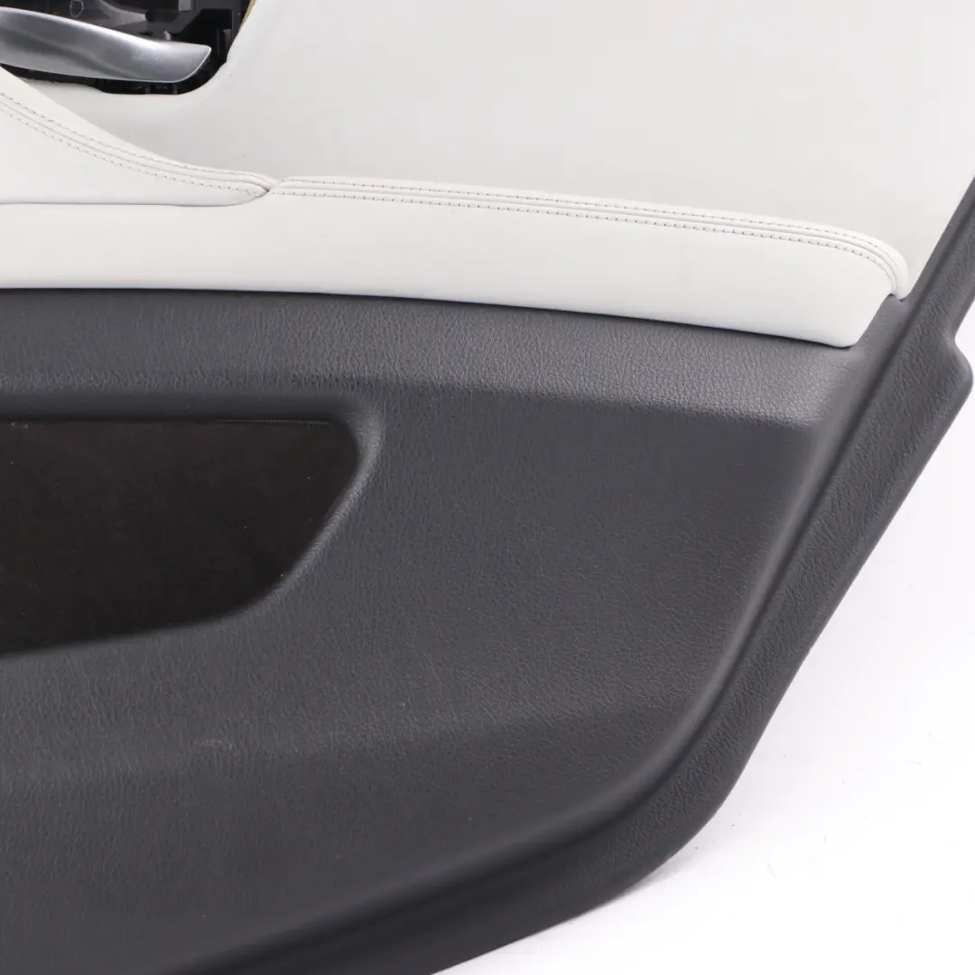 BMW F10 M5 Door Card Rear Right O/S Lining Panel Leather Merino Silverstone - SKU 8053666 - Part number 8053666